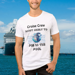 Schattige zwembadcruise 'Hoogstwaarschijnlijk Teal Tri-Blend Shirt