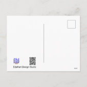 Schattige Zwemeend DIY Briefkaart (Achterkant)