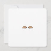 Schattige Zwemmende Capybaras Capy Verjaardag Kaart (Achterkant)