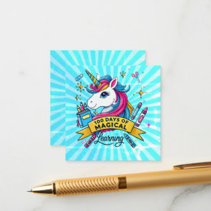 Schattigee 100 dagen van de School Magische Leren  Informatiekaartje