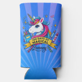 Schattigee 100 dagen van de School Magische Leren  Seltzer Blikjeskoeler (Achterkant)