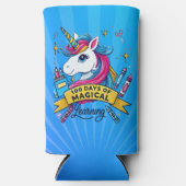 Schattigee 100 dagen van de School Magische Leren  Seltzer Blikjeskoeler (Voorkant)