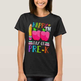 Schattigee 100e dag van School Teacher Kind Happy T-shirt