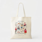 Schattigee 12 dagen van Christmas Classic Illustra Tote Bag (Voorkant)