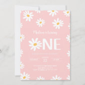 Schattigee 1e Daisy Verjaardag Kaart (Voorkant)