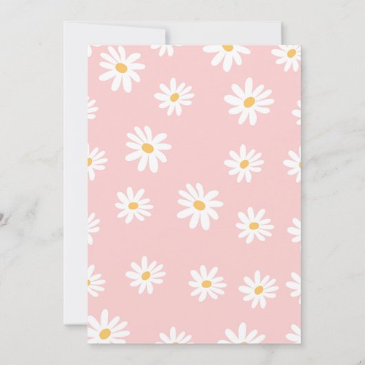 Schattigee 1e Daisy Verjaardag Kaart (Achterkant)