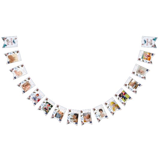 Schattigee 1e Verjaardag 12 Maand Foto Milestone P Vlaggetjes (Alle)