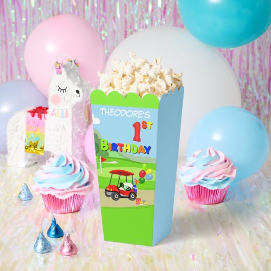 Schattigee 1e Verjaardag Rode Golfkar Jongen's Bedankdoosjes (Feest)