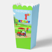 Schattigee 1e Verjaardag Rode Golfkar Jongen's Bedankdoosjes (Voorkant)