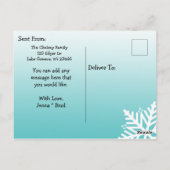 Schattigee 2020 grillige uilen minikalender briefkaart (Achterkant)