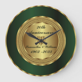Schattigee 20e smaragd en gouden bruiloft Jubileum Grote Klok
