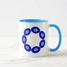 Schattigee 2-foto positieve vibes, Blue Evil Eye A Mok