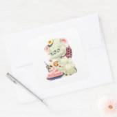 Schattigee 3-ogige olifant Sticker - Set van 6 (Envelop)