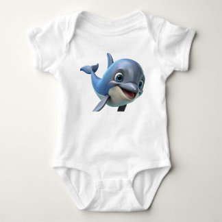 Schattigee 3D haaienprint Romper