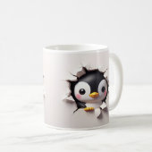 Schattigee 3D Pinguïn Mok (Voorkant rechts)