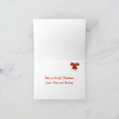 Schattigee 3D rendieren Happy Christmas Feestdagen Kaart (Binnen)