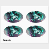 Schattigee 3D Spirit Pony 24 Ovale Sticker (Vel)