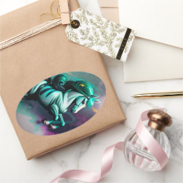 Schattigee 3D Spirit Pony 24 Ovale Sticker