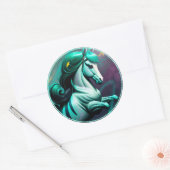 Schattigee 3D Spirit Pony 24 Ronde Sticker (Envelop)