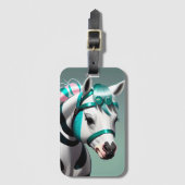 Schattigee 3d Spirit Pony 7 Bagagelabel (Voorkant (verticaal))