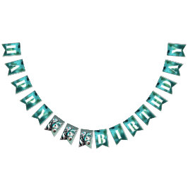 Schattigee 3D Spirit Pony 7 Happy Birthday Bubbles Vlaggetjes