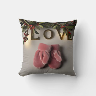 Schattigee 3D Velvet Baby Mittens: twee looks in é Kussen