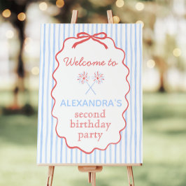 Schattigee 4 juli verjaardagsfeest welkomstbord