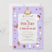 Schattigee 5e dag van Kerstmis Zes Ganzen-A Legpar Kaart (Voorkant)