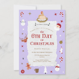 Schattigee 5e dag van Kerstmis Zes Ganzen-A Legpar Kaart