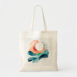 Schattigee Aangepaste Canvas tas met Abstract Suns
