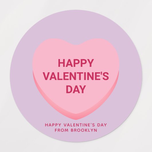 Schattigee aangepaste conversatie harten Valentijn Labels (Design 2)