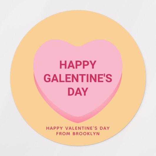 Schattigee aangepaste conversatie harten Valentijn Labels (Design 1)