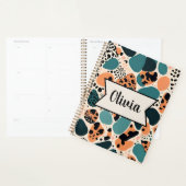 Schattigee aangepaste dierenafdruk planner (Display)