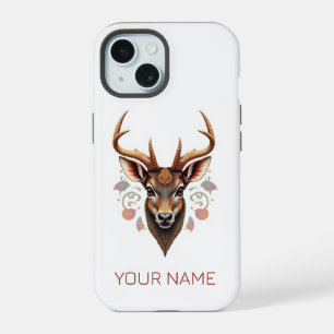 Schattigee aangepaste dierlijke telefoonhoesje. He iPhone 15 Case