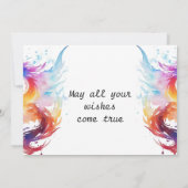 Schattigee aangepaste drakenverjaardag kaart (Achterkant)