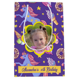 Schattigee aangepaste eenhoorns, donuts & ijs medium cadeauzakje