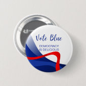 Schattigee aangepaste elegante democratische parti ronde button 5,7 cm (Voorkant /achterkant)