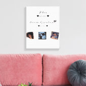 Schattigee aangepaste familiefoto canvas afdruk (Insitu (Woonkamer))
