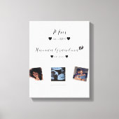 Schattigee aangepaste familiefoto canvas afdruk (Voorkant)