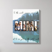 Schattigee aangepaste familiefoto canvas afdruk (Voorkant)