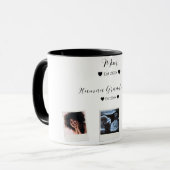 Schattigee aangepaste familiefoto mok (Voorkant links)