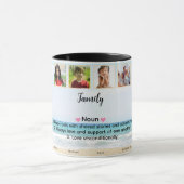 Schattigee aangepaste familiefoto mok (Midden)