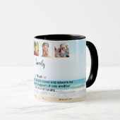 Schattigee aangepaste familiefoto mok (Voorkant rechts)