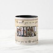 Schattigee aangepaste familiefoto mok (Midden)