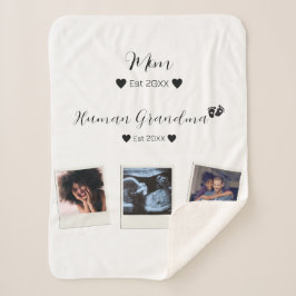 Schattigee aangepaste familiefoto sherpa deken