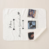 Schattigee aangepaste familiefoto sherpa deken (Voorkant (horizontaal))