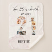 Schattigee aangepaste familiefoto sherpa deken (Voorkant)