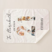 Schattigee aangepaste familiefoto sherpa deken (Voorkant (horizontaal))