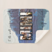 Schattigee aangepaste familiefoto sherpa deken (Voorkant (horizontaal))