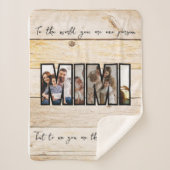 Schattigee aangepaste familiefoto sherpa deken (Voorkant)